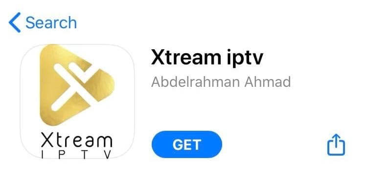 Apple Appstore Xtream IPTV